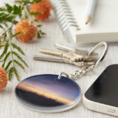 ミシガンサンセット湖 キーホルダー (正面右)