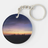 ミシガンサンセット湖 キーホルダー (裏面)