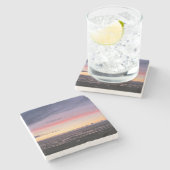 ミシガンサンセット湖 ストーンコースター (横)