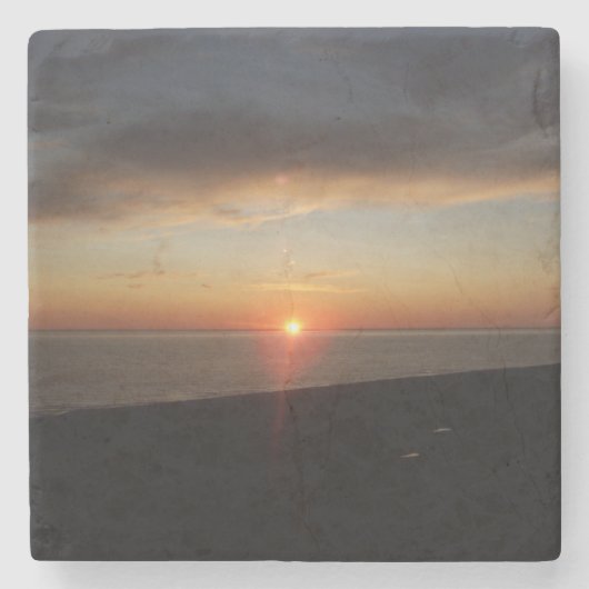 ミシガンサンセット湖 ストーンコースター (正面)