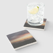 ミシガンサンセット湖 ストーンコースター (横)