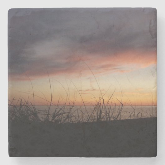 ミシガンサンセット湖 ストーンコースター (正面)