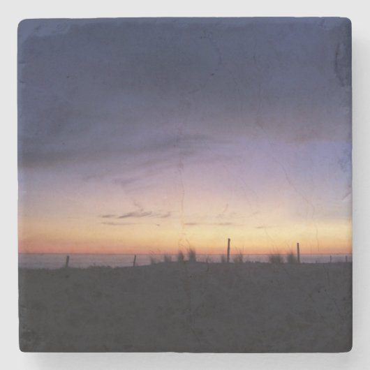 ミシガンサンセット湖 ストーンコースター (正面)