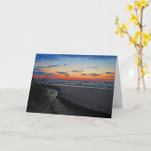 ミシガンサンセット カード (黄色い花)