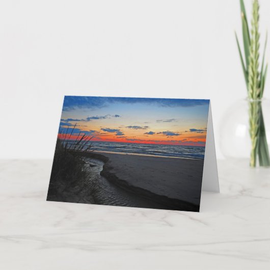 ミシガンサンセット カード (正面)