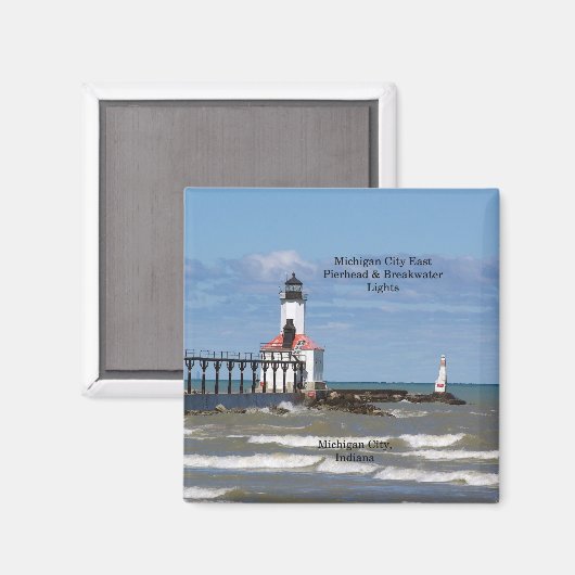 ミシガンシティイーストピア&バックライトマグネット マグネット (正面/裏面)