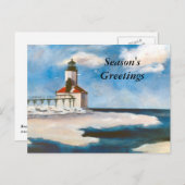 ミシガンシティライトシーズングリーティングポストカード シーズンポストカード (正面/裏面)