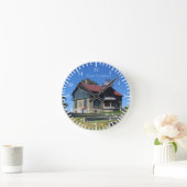 ミシガンシティライトハウスクロック ラウンド壁時計 (ホーム)