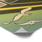 ミシガンシティ，インディアナ – ラージ・レター・シーン ポスター (角)