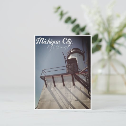 ミシガンシティINライトハウス ポストカード (スタンド正面)