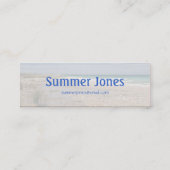 ミシガンショア湖 スキニー名刺 (裏面)