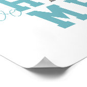 ミシガンシルエット州ラブホームタイポグラフィ ポスター (角)