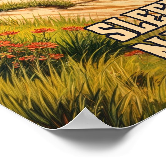 ミシガンスリーピングベアーデューンズナショナルレイクショア03 ポスター (角)