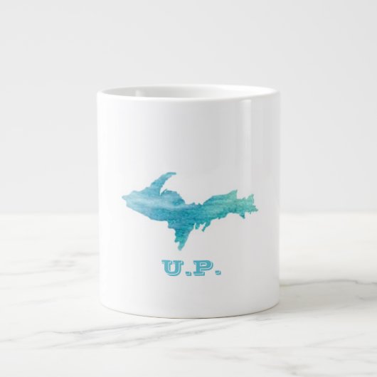 ミシガンズアッパー・ペニンシュラマグ ジャンボコーヒーマグカップ (正面)