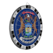 ミシガンダートボードUSAおよびミシガン州旗/ゲームボード ダーツボード (正面左)