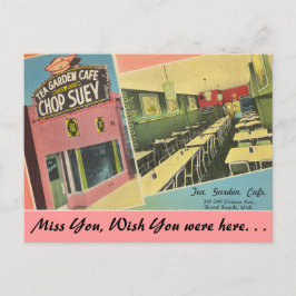 ミシガンティーガーデンカフェグランドラピッズ ポストカード