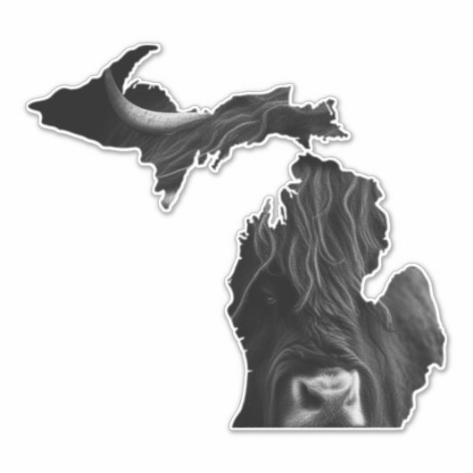 ミシガンハイランド牛 シール (正面)