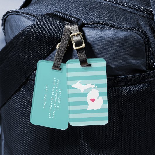 ミシガンハート |ホーム州 ラゲッジタグ