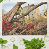 ミシガンバーンイン秋 – ダブルプリント キッチンタオル (折り畳み)