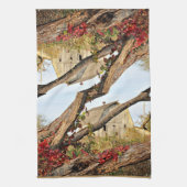 ミシガンバーンイン秋 – ダブルプリント キッチンタオル (縦)