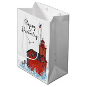 ミシガンビッグレッドライトハウス ミディアムペーパーバッグ (正面アングル)