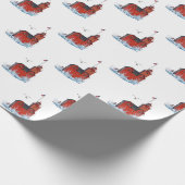 ミシガンビッグレッド灯台 ラッピングペーパー (角)