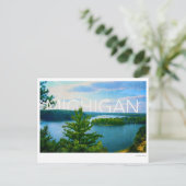 ミシガンビューのオーセーブル川 ポストカード (スタンド正面)