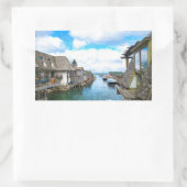 ミシガンフィッシュタウン絵画ズ 長方形シール (バッグ)