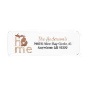 ミシガンフィル州シルエットホーム ラベル (正面)