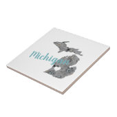 ミシガンフローラ塗り潰しシルエット タイル (側面)