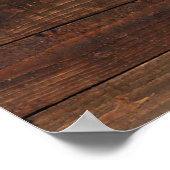 ミシガンブラウン木彫り ポスター (角)