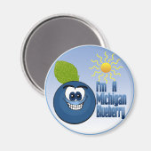 ミシガンブルーベリー マグネット (正面/裏面)