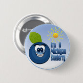 ミシガンブルーベリー 缶バッジ (正面&裏面)