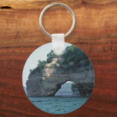 ミシガンプチポータル地質の写真 キーホルダー (正面)