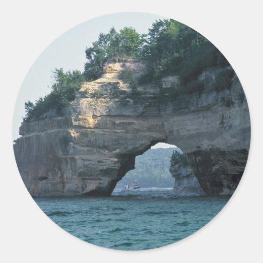 ミシガンプチポータル地質の写真 ラウンドシール (正面)