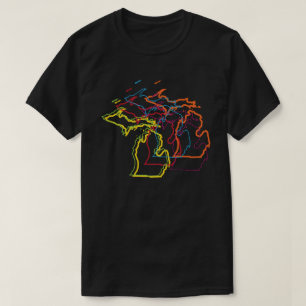 ミシガンプライドぼやけ Tシャツ