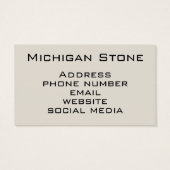 ミシガンペトスキーストーンレイク素晴らし州 (裏面)