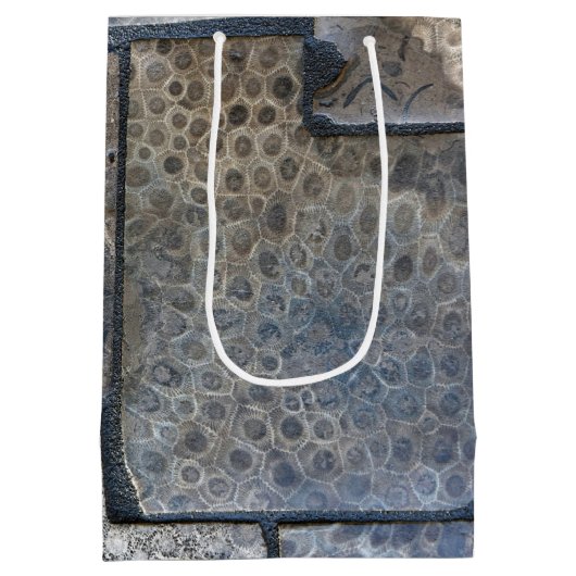 ミシガンペトスキーストーン60誕生日 ミディアムペーパーバッグ (裏面)