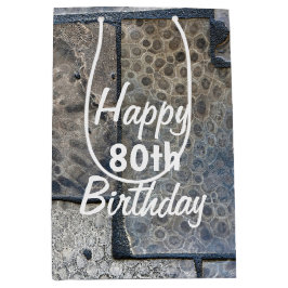 ミシガンペトスキーストーン80誕生日 ミディアムペーパーバッグ