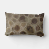 ミシガンペトスキー石模様 ランバークッション (裏面)