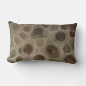 ミシガンペトスキー石模様 ランバークッション (正面)