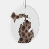 ミシガンペトスキー素晴らしストーン セラミックオーナメント (右)