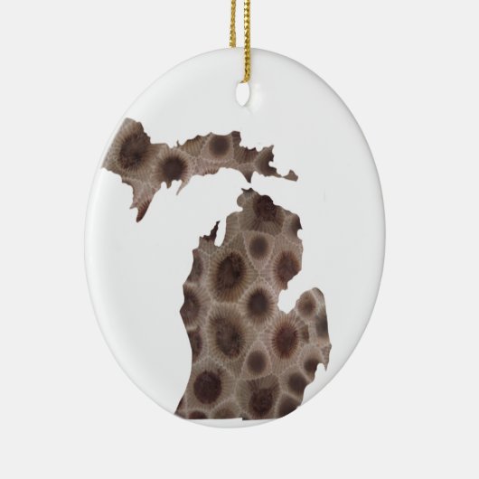 ミシガンペトスキー素晴らしストーン セラミックオーナメント (右)