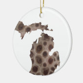 ミシガンペトスキー素晴らしストーン セラミックオーナメント (左)