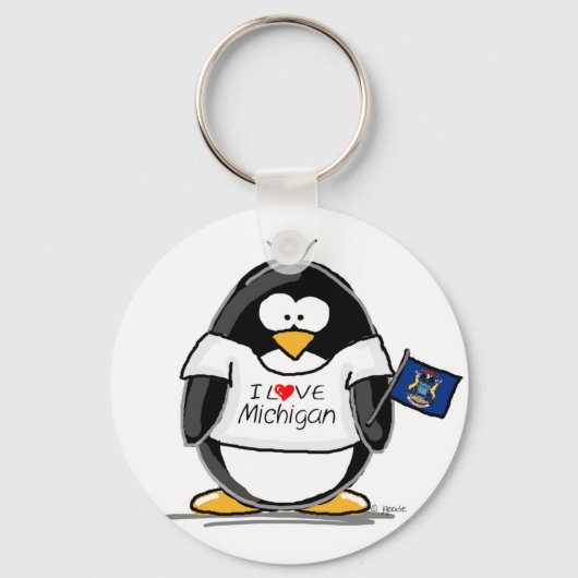 ミシガンペンギン キーホルダー (正面)