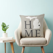 ミシガンホームグレイカスタムシティハート クッション (椅子)