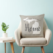 ミシガンホームグレイカスタムシティハート クッション (椅子)