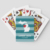 ミシガンホーム州シティマップ – カスタムウェディング トランプ (裏面)