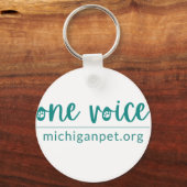 ミシガンポープリントキーチェーン キーホルダー (裏面)