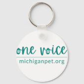 ミシガンポープリントキーチェーン キーホルダー (裏面)